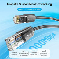 Мережевий кабель Vention Cat6 UTP Patch Cable 1.5M Black (IBRBG) (Колір 7073) - фото № 3