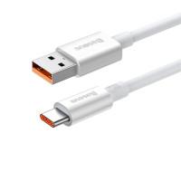Кабель Baseus Superior Series Fast Charging Data Cable USB to Type-C 100W 1.5m Moon White (Колір Moon-White) - фото № 3