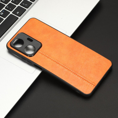Чохол для смартфона Cosmiс Leather Case for Realme C55 Orange (CoLeathRealC55Orange) - зображення 5