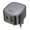 Мережевий зарядний пристрій HOCO CS32A Rise PD20W+QC3.0 charger Black (7073)- № 3