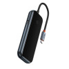 USB-хаб Baseus AcmeJoy 4-Port Type-C HUB Adapter（Type-C to USB3.0*3+Type-C PD&Data *1）Dark Gray (Темно-серый)- № 4