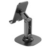 Тримач для мобільного HOCO HD6 Winner dual-axis rotating desktop stand Black - изображение 4