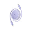 Кабель Baseus Free2Pull Mini Charging Cable USB-C to USB-C 60W 1m Nebula Purple - № 3