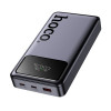 Зовнішній акумулятор HOCO Q40 Leader PD65W power bank with digital display dark (25000mAh) Metal Gray (Metal Gray)- № 6
