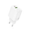 Мережевий зарядний пристрій BOROFONE BN29 Fuente PD30W+QC3.0 charger (EU) White k57699 - № 1 Мережевий зарядний пристрій BOROFONE BN29 Fuente PD30W+QC3.0 charger (EU) White (Білий) Borofone - № 1
