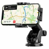 Автотримач для телефона HOCO CA76 Touareg one-touch center console car holder Black (Колір Черный) - фото № 4
