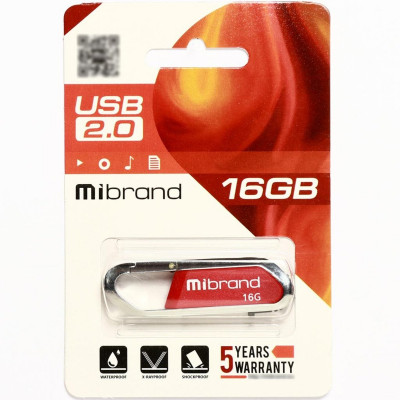 Flash Mibrand USB 2.0 Aligator 16Gb Dark Red - изображение 2