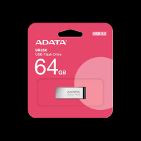 Флеш-накопичувач A-DATA USB 3.2 UR 350 64Gb Silver/Black (Цвет Черный) - фото № 5