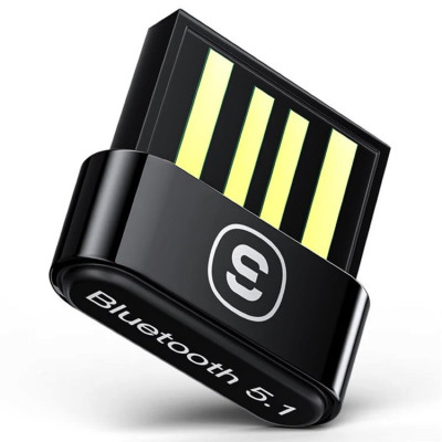 Bluetooth-адаптер  ESSAGER Mini BT5.0 Adapter Black - зображення 1