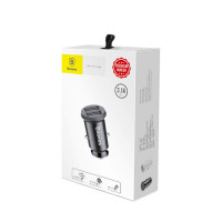 Автомобільний зарядний пристрій Baseus Grain Car Charger 3.1A Black (Колір Черный) - фото № 8
