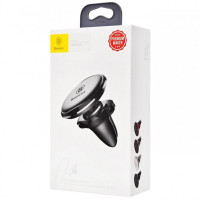 Автотримач для телефона Baseus Magnetic Car Mount Phone Holder with Cable Clip Air Vent Version Cluster Black (Цвет Cluster-Black) - фото № 2