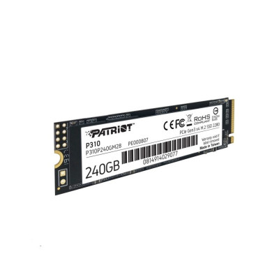 SSD M.2 Patriot P310 240GB NVMe 2280 PCIe 3.0 3D TLC - зображення 3