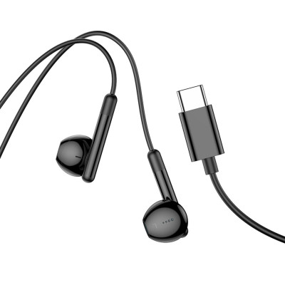 Навушники HOCO M93 Type-C Joy wire-controlled digital earphones with microphone Black (6931474778819) - изображение 3