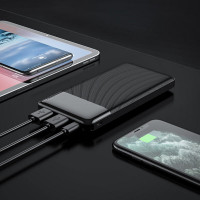 Зовнішній акумулятор HOCO J72 Easy travel power bank(10000mAh) Black (Цвет Черный) - фото № 6