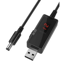 Кабель перетворювач USB-DC 5v to 9v/12v (1m)
