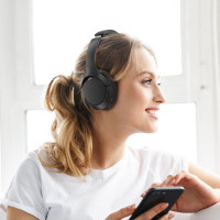 Бездротові навушники ACEFAST H6 active noise reduction wireless headset Black (Цвет 7073) - фото № 7