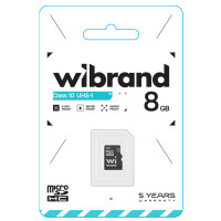 Карта пам'яті microSDHC (UHS-1) Wibrand 8Gb class 10  - фото № 2