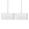 Автомобільний зарядний пристрій HOCO Z13 LCD one-pull-three car charger Silver (Silver)- № 6