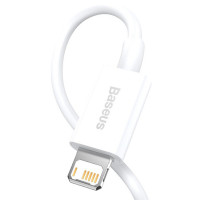 Кабель Baseus Superior Series Fast Charging Data Cable USB to iP 2.4A 2m White (Цвет White) - фото № 4