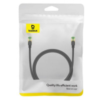 Baseus High Speed CAT8 40Gigabit Ethernet Cable (Braided Cable)10m Cluster Black (Колір 7073) - фото № 2