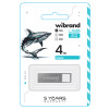 Флеш-накопичувач Wibrand USB 2.0 Shark 4Gb Silver (Серый)- № 2