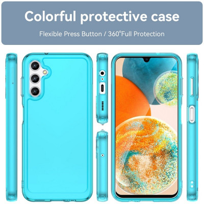 Чохол для смартфона Cosmic Clear Color 2 mm for Samsung Galaxy A14 5G Transparent Blue (ClearColorA14TrBlue) - изображение 2