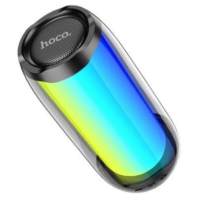 Портативна колонка HOCO HC8 Pulsating colorful luminous wireless speaker Black - изображение 1