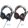 Навушники HOCO W102 Cool tour gaming headphones Red - изображение 2