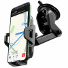Автотримач для телефона HOCO CA76 Touareg one-touch center console car holder Black (Черный)- № 5