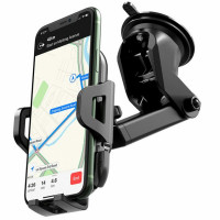 Автотримач для телефона HOCO CA76 Touareg one-touch center console car holder Black (Колір Черный) - фото № 5
