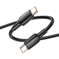 Кабель BOROFONE BX93 Super power 100W fast charging data cable Type-C to Type-C Black (Колір 7073) - фото № 3