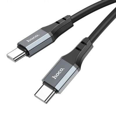 Кабель HOCO X92 Honest 60W silicone charging data cable for Type-C to Type-C(L=3M) Black (6931474788788) - изображение 4