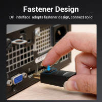 Кабель Vention DP to VGA Cable 2M Black (HBLBH) (Цвет 7073) - фото № 4
