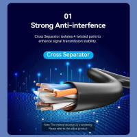 Мережевий кабель Vention Cat6 UTP Patch Cable 1.5M Black (IBRBG) (Колір 7073) - фото № 6