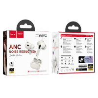 Бездротові навушники HOCO EQ9 Plus Duke true wireless ANC Noise Reduction BT headset Milky White (Колір Milky-White) - фото № 4