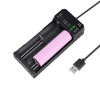 Зарядний пристрій ESSAGER Battery Charger with LED Indicator For 2 LED Black - изображение 6