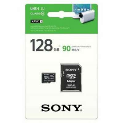 microSDXC (UHS-1 U1) Sony 128Gb class 10 (90MB/s) (adapter SD) - изображение 1