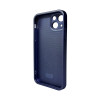 Чохол для смартфона AG Glass Matt Frame Color Logo for Apple iPhone 12 Navy Blue (Navy Blue)- № 2