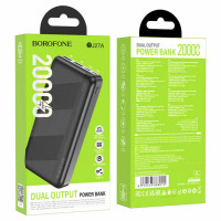 Зовнішній акумулятор BOROFONE BJ27A Pindar power bank(20000mAh) Black (Колір 7073) - фото № 5