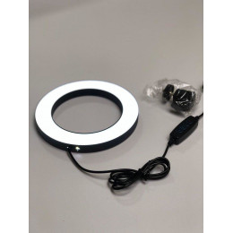Кільцева світлодіодна LED лампа 16 см з тримачем для телефону