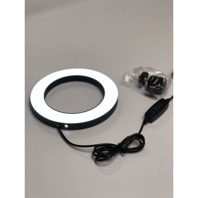 Кільцева світлодіодна LED лампа 16 см з тримачем для телефону - изображение 1
