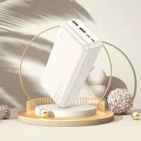Зовнішній акумулятор HOCO J101B Astute 22.5W fully compatible power bank(30000mAh) White (Цвет _White) - фото № 4