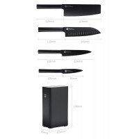Набір ножів з 5 предметів Xiaomi HuoHou Set of Knives with Stand 5 in 1  - фото № 3