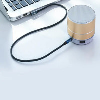 Аудіокабель UGREEN 3.5mm Male to 3.5mm Male Cable Gold Plated Metal Case with Braid 1m (Blue Black) (Колір Синий) - фото № 2
