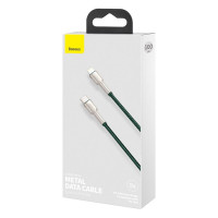 Кабель Baseus Cafule Series Metal Data Cable Type-C to iP PD 20W 1m Green (Колір Зелёный) - фото № 2