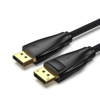 Кабель Vention DisplayPort, 1 м, v1.4  чорний, 8K 60 Hz, 4K 144Hz, 2K 165Hz, 1080P 240Hz (HCCBF) (Колір 7073), Атикул k41417 |  купить на VILKI.NET - фото № 1