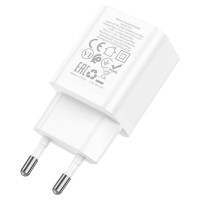 Мережевий зарядний пристрій HOCO N27 Innovative single port PD20W charger White (Колір 7068) - фото № 2