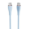 Кабель Vention USB 2.0 C Male to C Male 5A Кабель 1,5 м Голубой силиконовый тип (TAWSG) - изображение 4