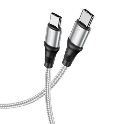 Кабель HOCO X50 Type-C to Type-C Exquisito 100W charging data cable(L=2M) Gray - изображение 1
