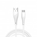 Кабель WUW-X196 USB Micro 2,4A 1m white